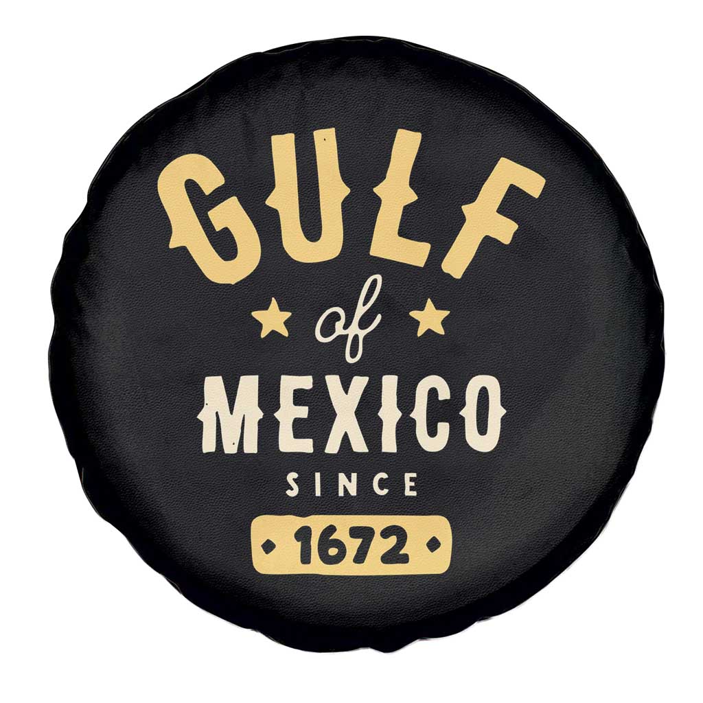 Gulf of Mexico Since 1672 Spare Tire Cover Golfo de Mexico Classic Vintage