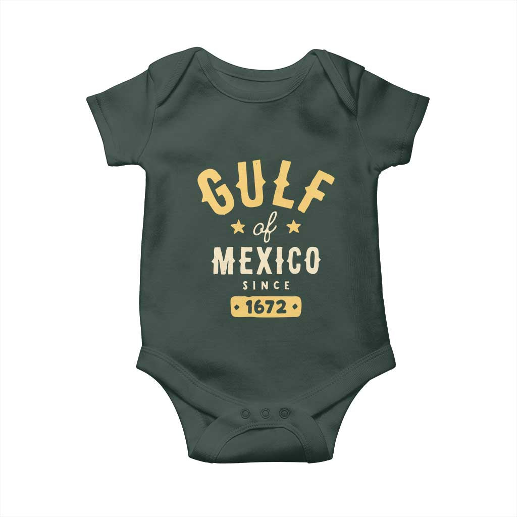 Gulf of Mexico Since 1672 Baby Onesie Golfo de Mexico Classic Vintage
