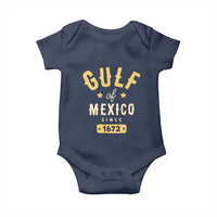 Gulf of Mexico Since 1672 Baby Onesie Golfo de Mexico Classic Vintage