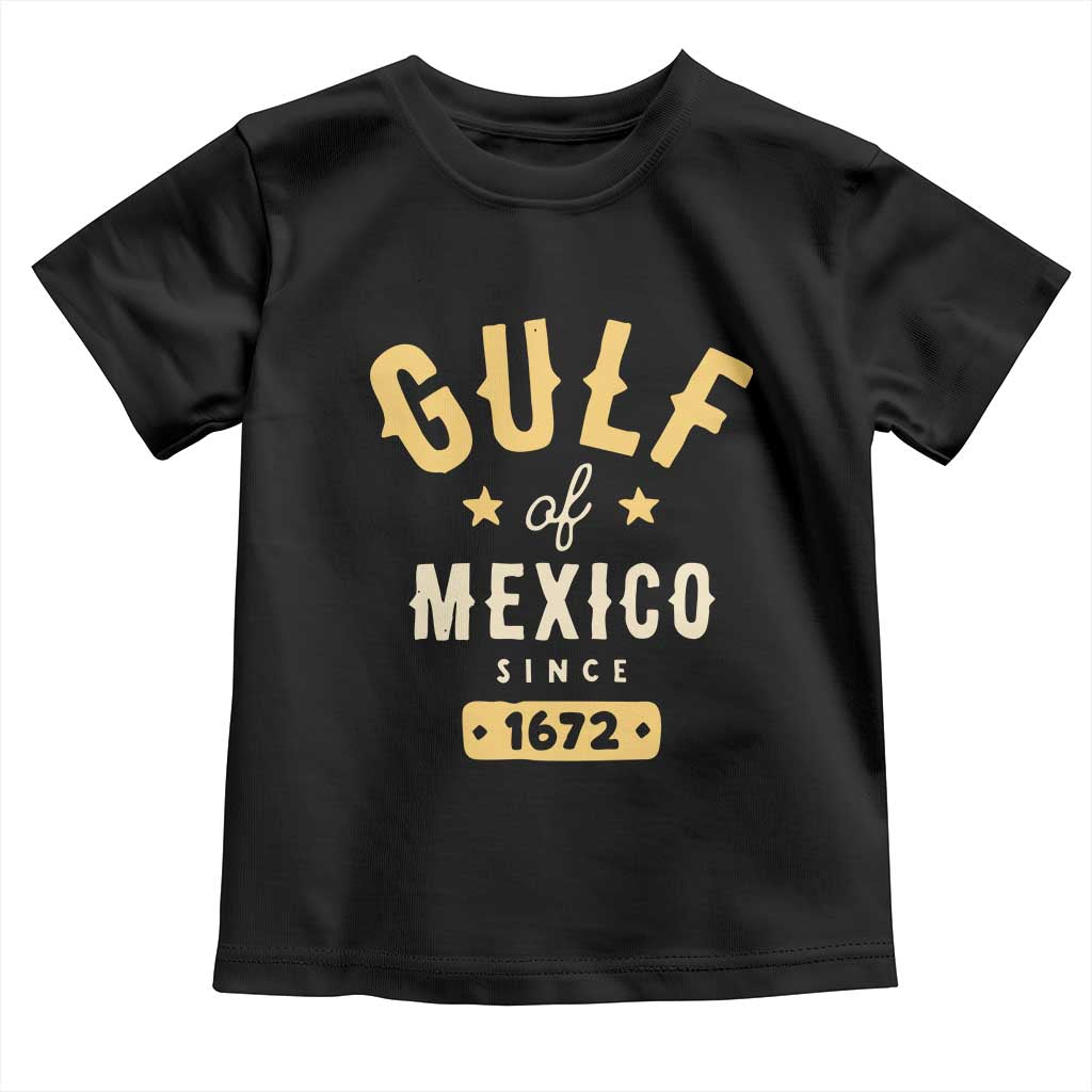 Gulf of Mexico Since 1672 Toddler T Shirt Golfo de Mexico Classic Vintage