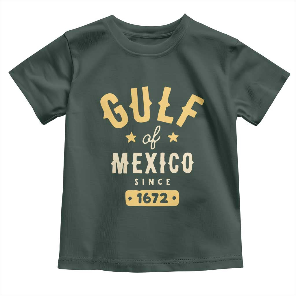 Gulf of Mexico Since 1672 Toddler T Shirt Golfo de Mexico Classic Vintage
