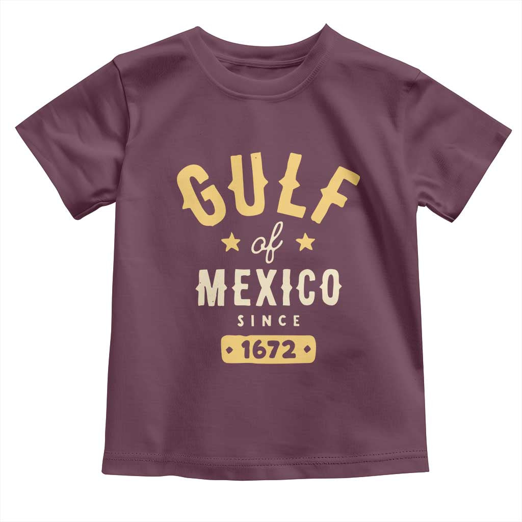 Gulf of Mexico Since 1672 Toddler T Shirt Golfo de Mexico Classic Vintage