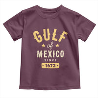 Gulf of Mexico Since 1672 Toddler T Shirt Golfo de Mexico Classic Vintage