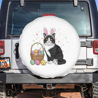 Easter Day Cat Bunny Ears Eggs Graphic Spare Tire Cover - Wonder Print Shop