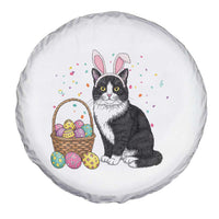 Easter Day Cat Bunny Ears Eggs Graphic Spare Tire Cover - Wonder Print Shop