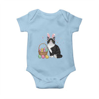 Easter Day Cat Bunny Ears Eggs Graphic Baby Onesie - Wonder Print Shop