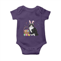 Easter Day Cat Bunny Ears Eggs Graphic Baby Onesie - Wonder Print Shop