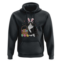 Easter Day Cat Bunny Ears Eggs Graphic Hoodie - Wonder Print Shop