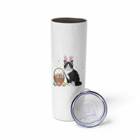 Easter Day Cat Bunny Ears Eggs Graphic Skinny Tumbler - Wonder Print Shop