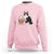 Easter Day Cat Bunny Ears Eggs Graphic Sweatshirt - Wonder Print Shop