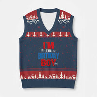 Spider Birthday Boy V-Neck Knit Sweater Vest Spiders Lover Bday Party - Wonder Print Shop