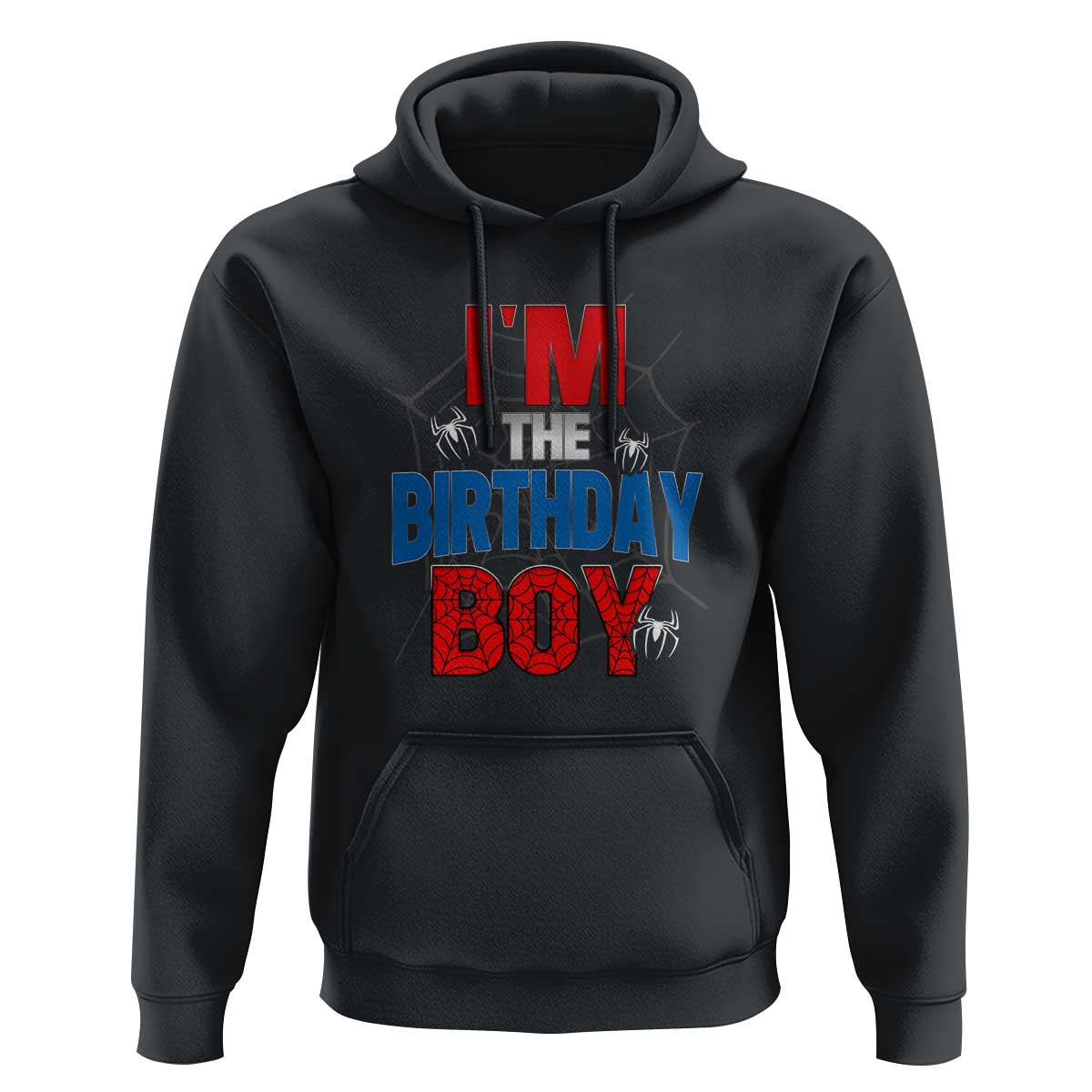 Spider Birthday Boy Hoodie Spiders Web Bday Party