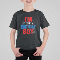 Spider Birthday Boy T Shirt For Kid Spiders Web Bday Party
