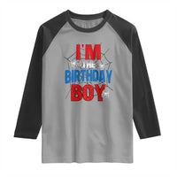 Spider Birthday Boy Raglan Shirt Spiders Lover Bday Party