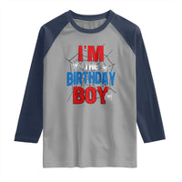 Spider Birthday Boy Raglan Shirt Spiders Lover Bday Party