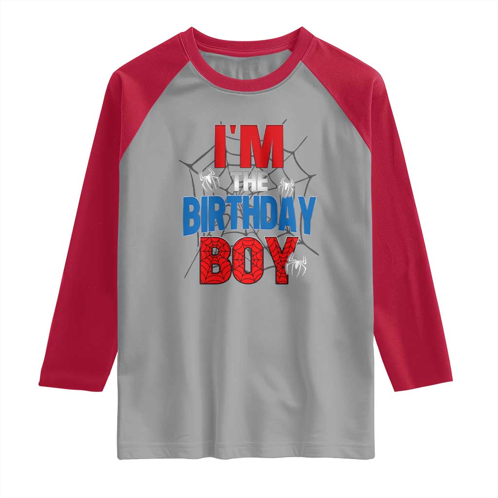 Spider Birthday Boy Raglan Shirt Spiders Lover Bday Party