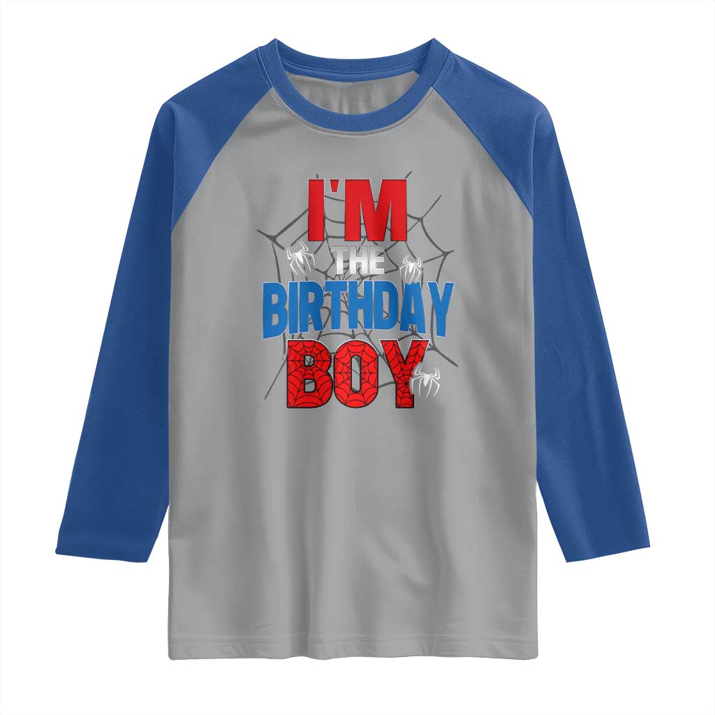 Spider Birthday Boy Raglan Shirt Spiders Lover Bday Party