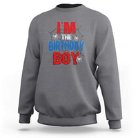 Spider Birthday Boy Sweatshirt Spiders Web Bday Party