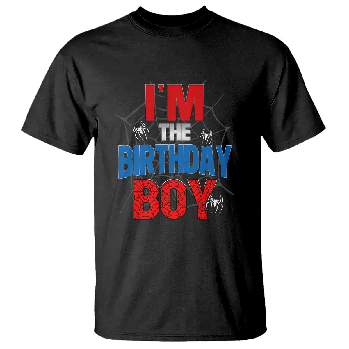 Spider Birthday Boy T Shirt Spiders Web Bday Party