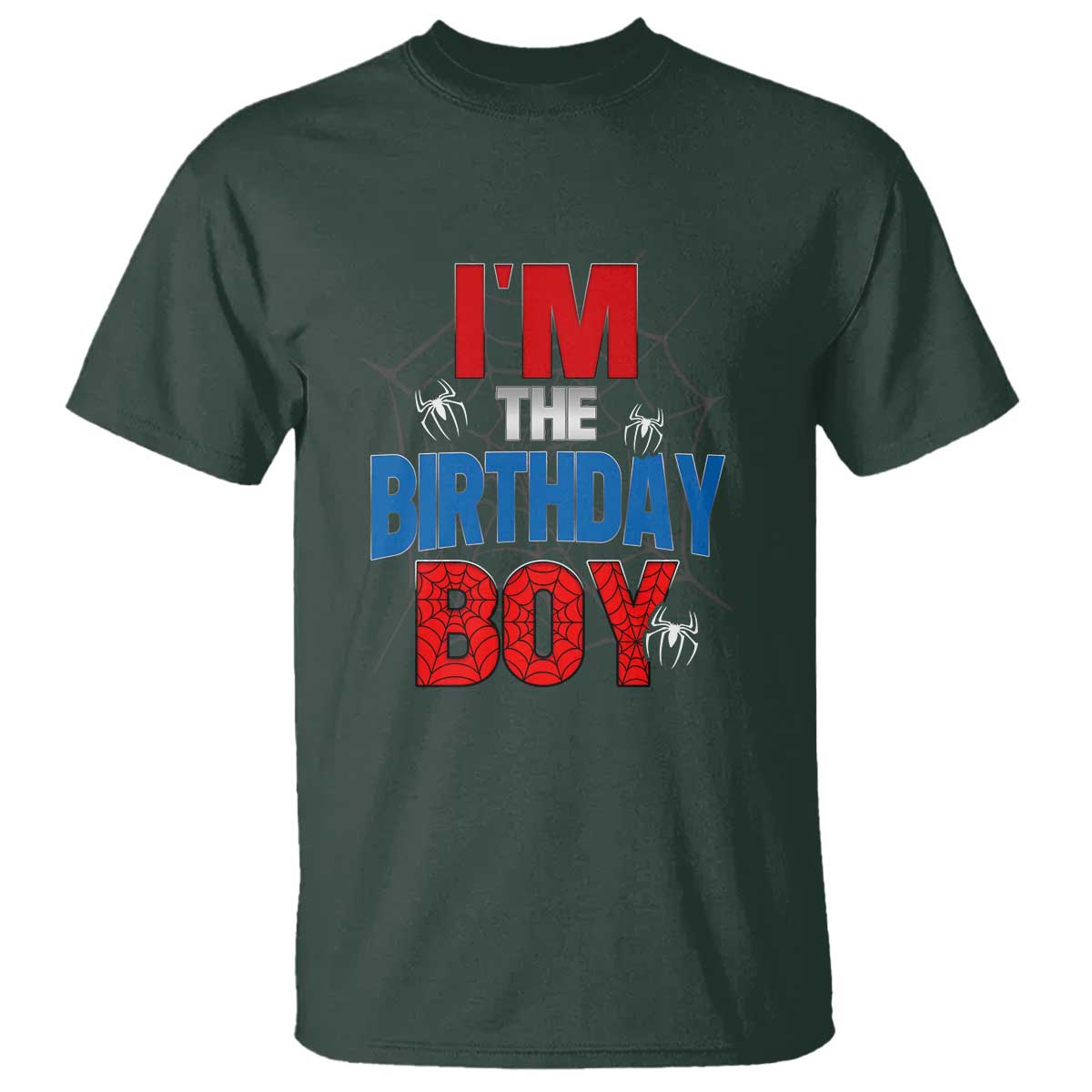Spider Birthday Boy T Shirt Spiders Web Bday Party