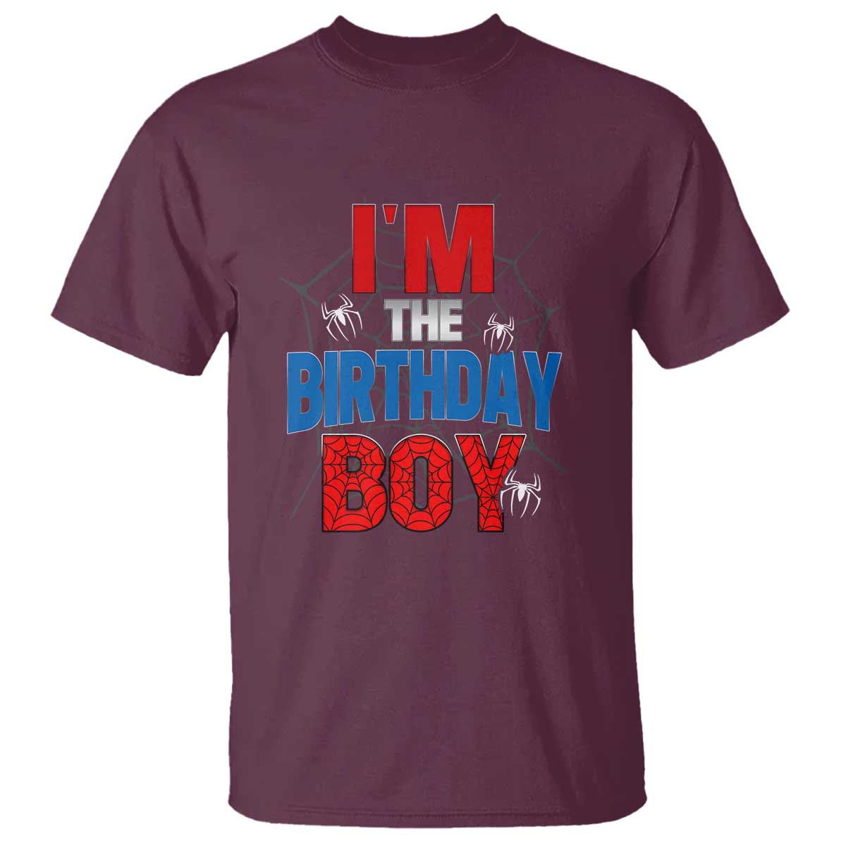 Spider Birthday Boy T Shirt Spiders Web Bday Party