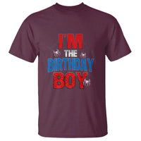 Spider Birthday Boy T Shirt Spiders Web Bday Party