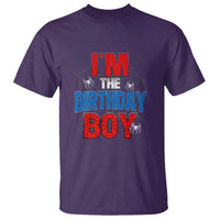 Spider Birthday Boy T Shirt Spiders Web Bday Party