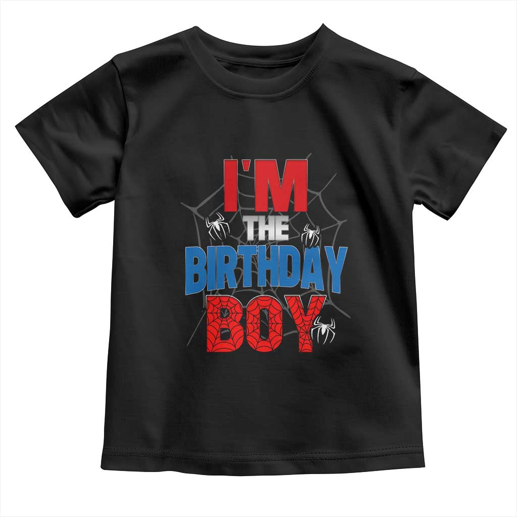 Spider Birthday Boy Toddler T Shirt Spiders Lover Bday Party