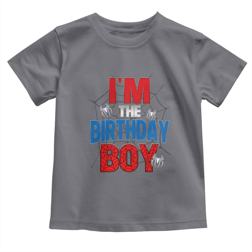 Spider Birthday Boy Toddler T Shirt Spiders Lover Bday Party