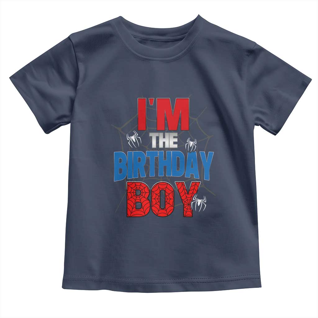 Spider Birthday Boy Toddler T Shirt Spiders Lover Bday Party