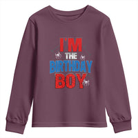 Spider Birthday Boy Youth Sweatshirt Spiders Lover Bday Party