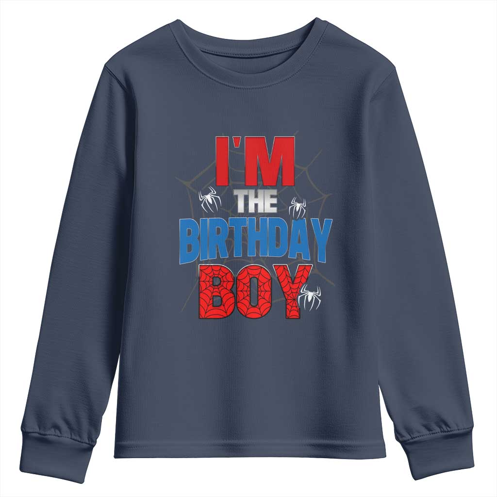 Spider Birthday Boy Youth Sweatshirt Spiders Lover Bday Party