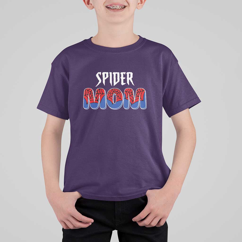 Funny Spider Mom T Shirt For Kid Son Birthday Party