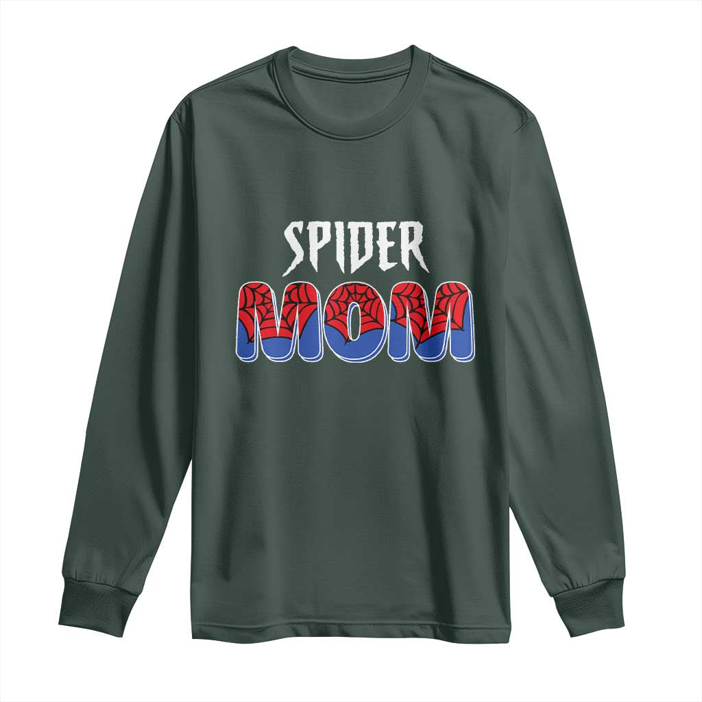 Funny Spider Mom Long Sleeve Shirt Son Birthday Party