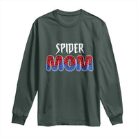 Funny Spider Mom Long Sleeve Shirt Son Birthday Party