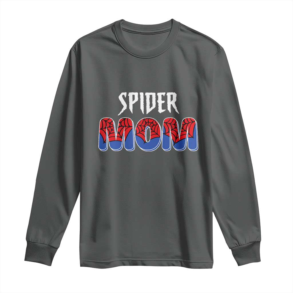 Funny Spider Mom Long Sleeve Shirt Son Birthday Party