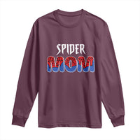 Funny Spider Mom Long Sleeve Shirt Son Birthday Party