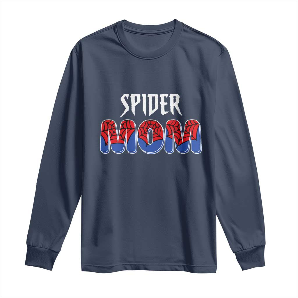 Funny Spider Mom Long Sleeve Shirt Son Birthday Party