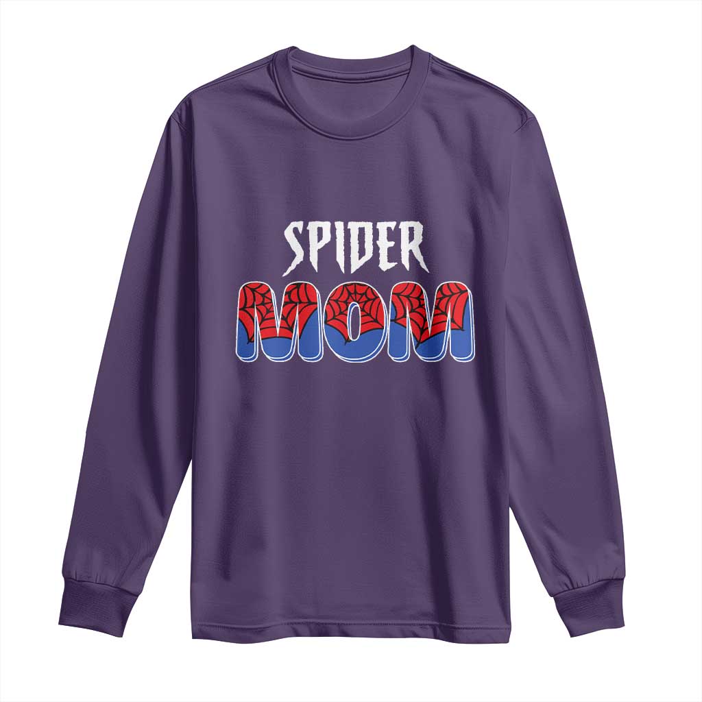 Funny Spider Mom Long Sleeve Shirt Son Birthday Party