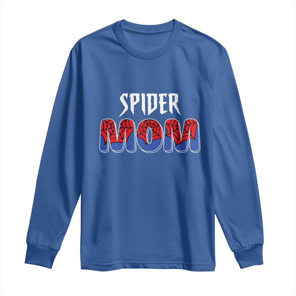 Funny Spider Mom Long Sleeve Shirt Son Birthday Party