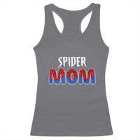 Funny Spider Mom Racerback Tank Top Son Birthday Party