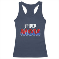 Funny Spider Mom Racerback Tank Top Son Birthday Party