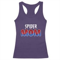 Funny Spider Mom Racerback Tank Top Son Birthday Party