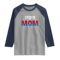 Funny Spider Mom Raglan Shirt Son Birthday Party