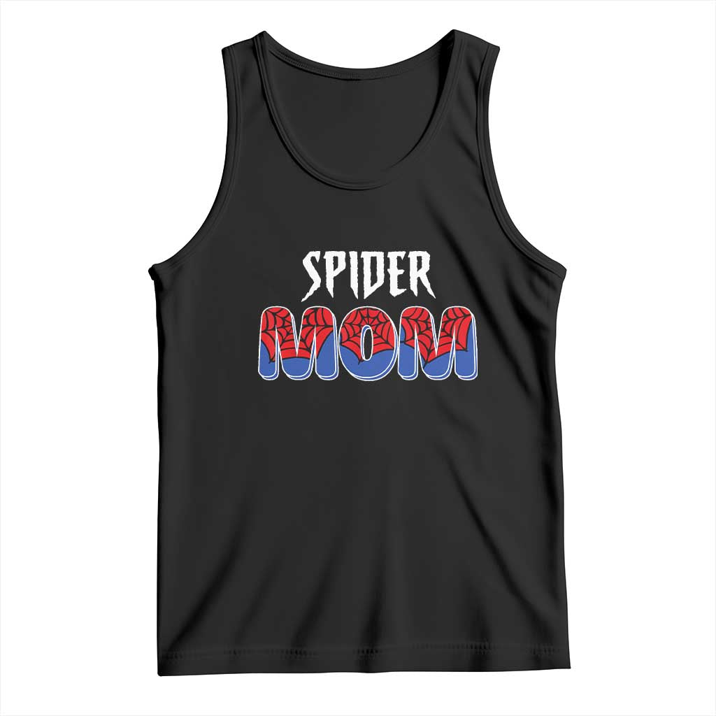 Funny Spider Mom Tank Top Son Birthday Party