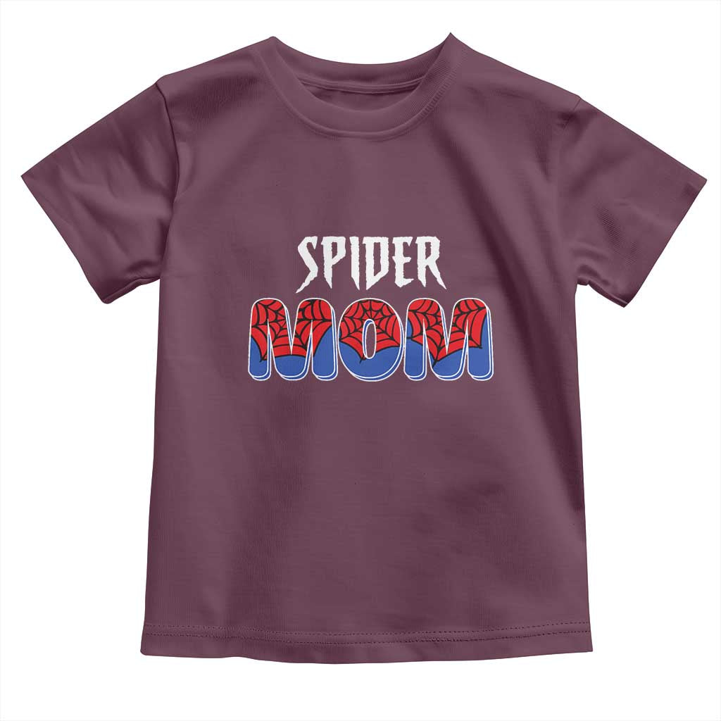 Funny Spider Mom Toddler T Shirt Son Birthday Party