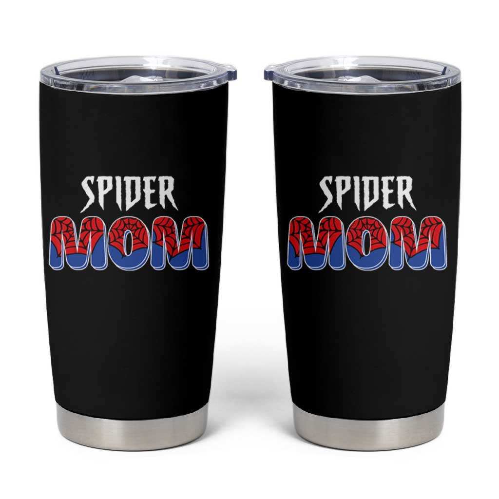 Funny Spider Mom Tumbler Cup Son Birthday Party