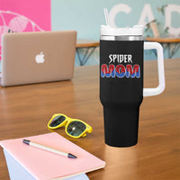 Funny Spider Mom Tumbler With Handle Son Birthday Party