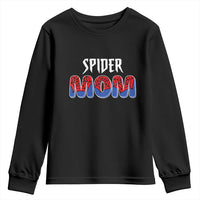 Funny Spider Mom Youth Sweatshirt Son Birthday Party