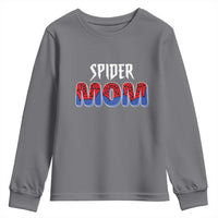 Funny Spider Mom Youth Sweatshirt Son Birthday Party